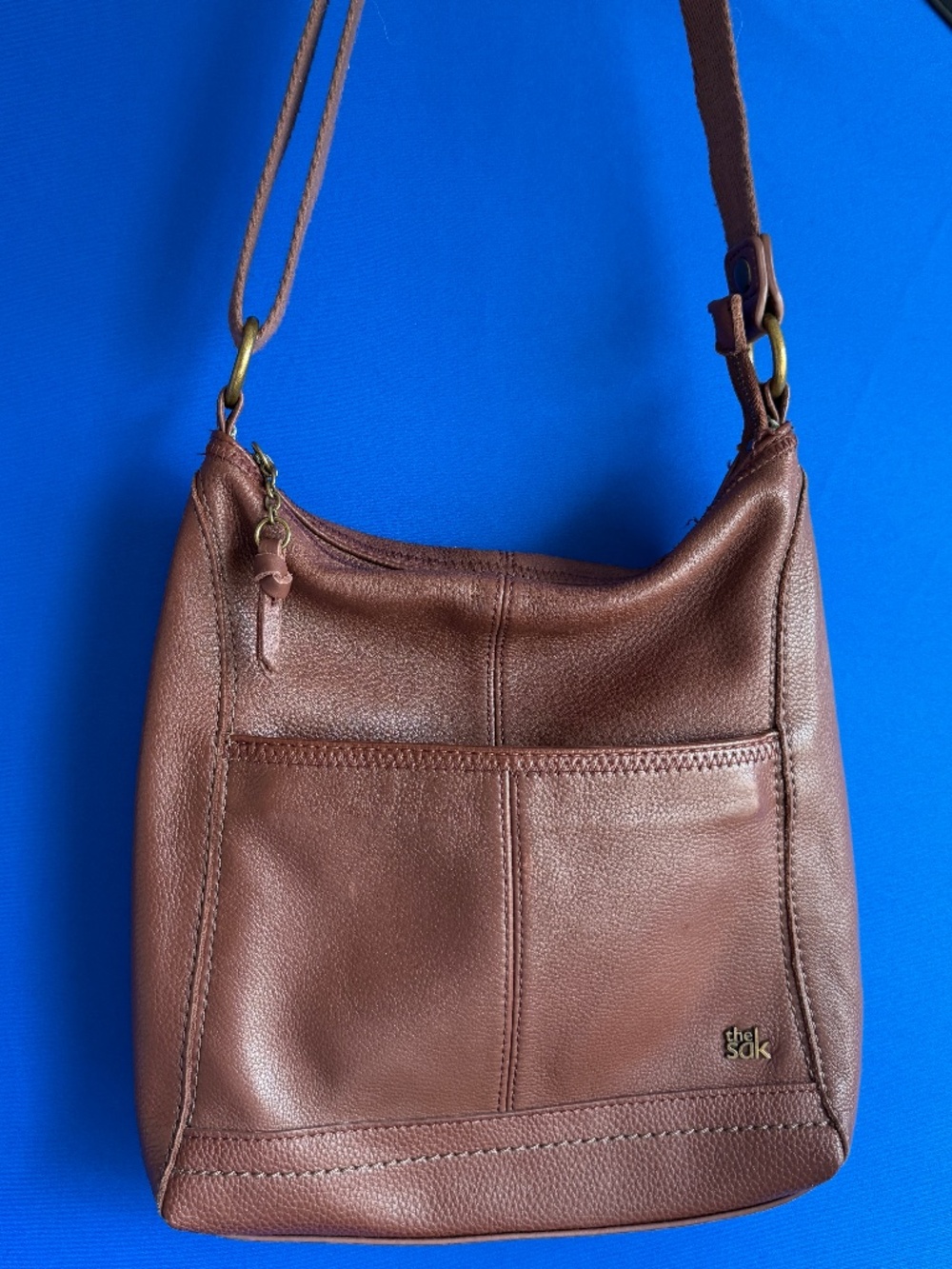 The Sak Lucia Crossbody in brown leather